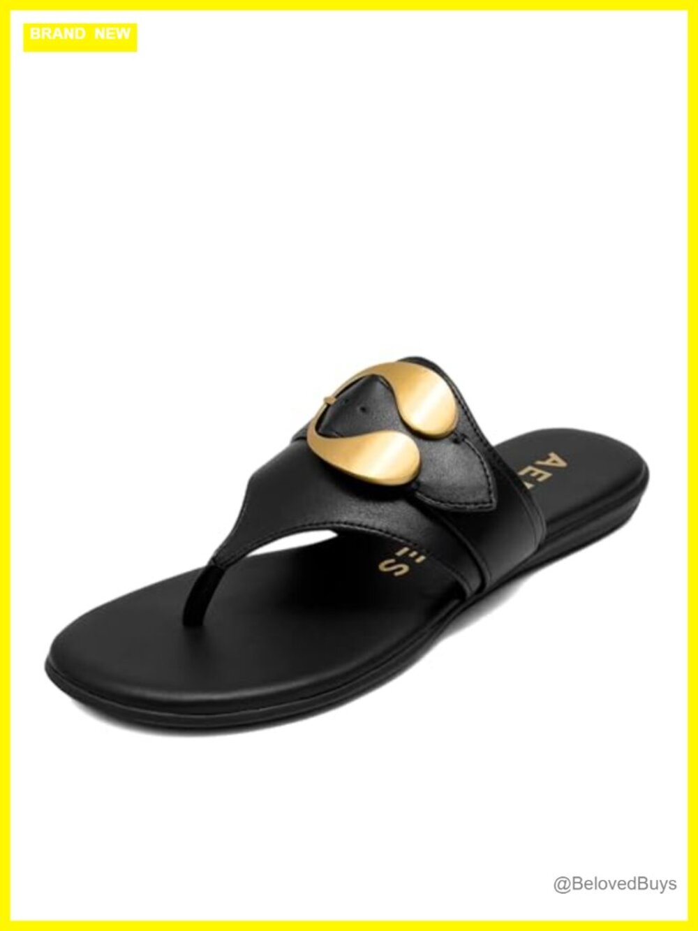 Aerosoles Glam Faux Leather Thong Flat Sandals, OrthoLite Cushion
